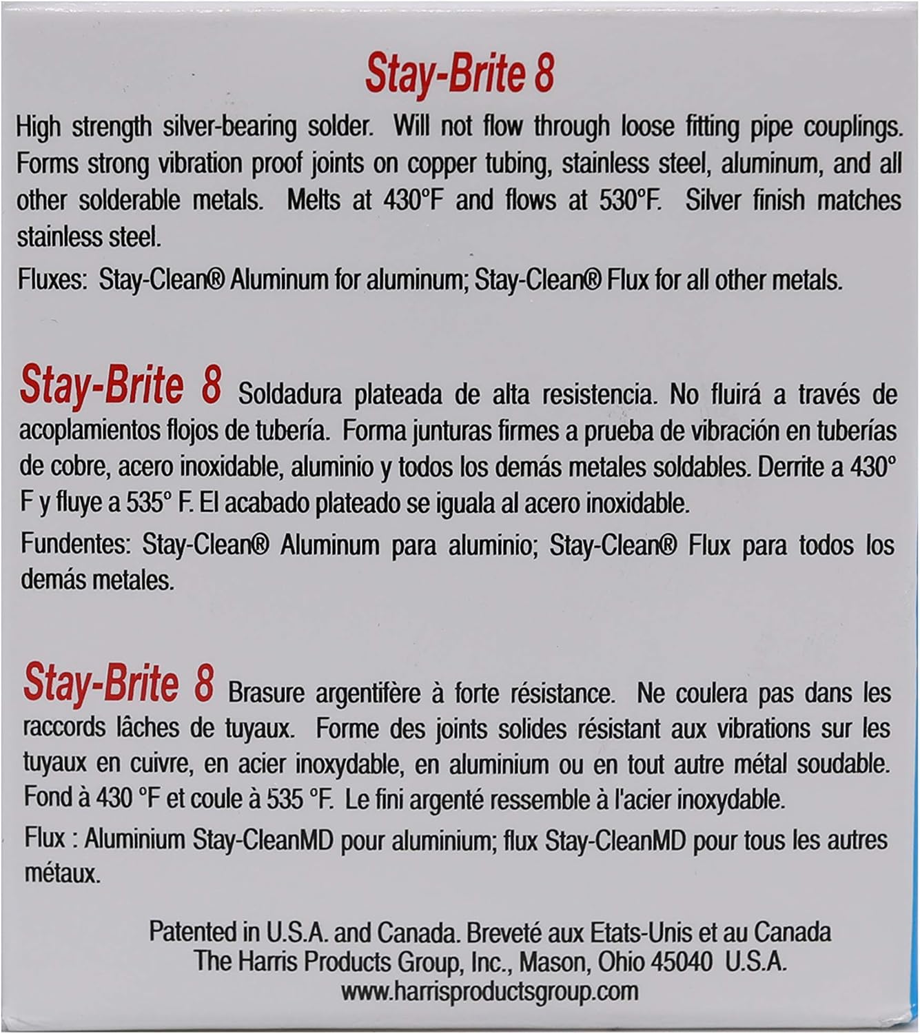 Stay-brite 8 1/8" 1#10009 (348-SB861)