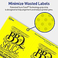 AVERY Printable Rectangle Labels, Sure Feed Technology