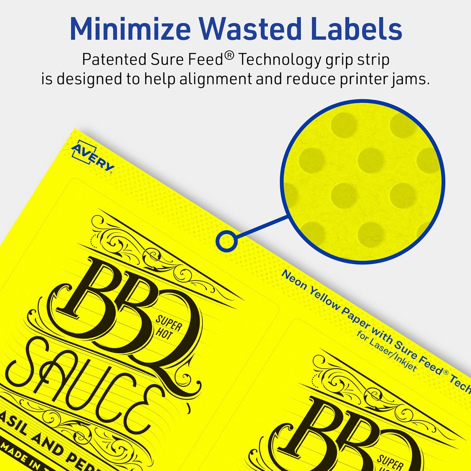 AVERY Printable Rectangle Labels, Sure Feed Technology