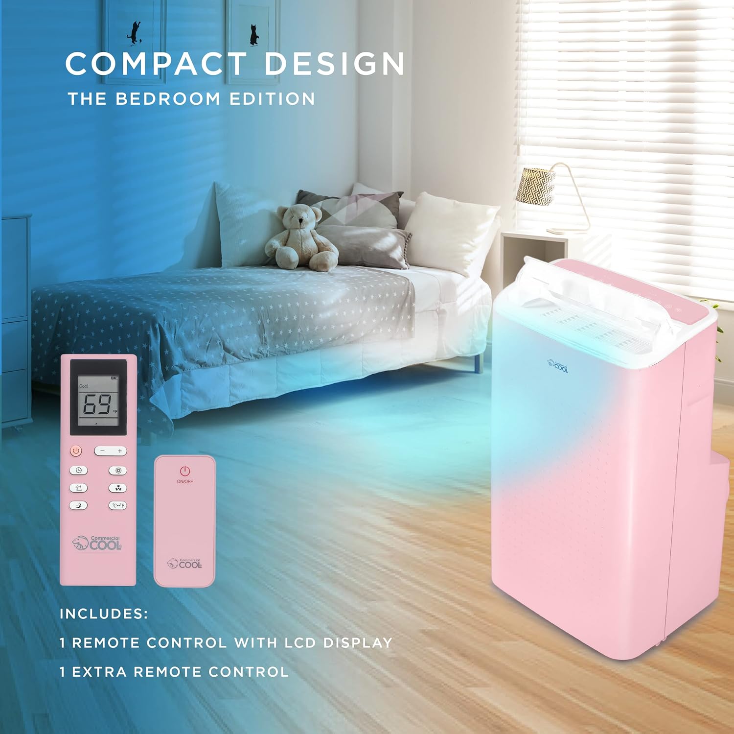 COMMERCIAL COOL Portable Air Conditioner, Dehumidifier & Fan