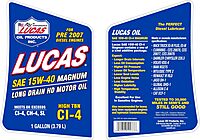 LUCAS OIL Magnum SAE 15W-40 High TBN CI-4 Motor Oil