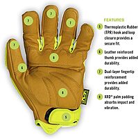 Mechanix Wear Hi-Viz CG Heavy Duty High-Visibility Work Gloves