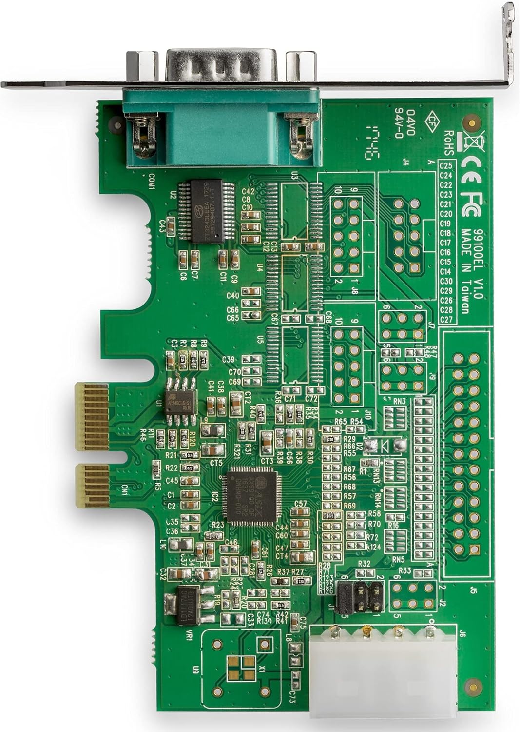 StarTech.com 1-port PCI Express RS232 Serial Adapter Card - PCIe RS232 Serial Host Controller Card - PCIe to Serial DB9
