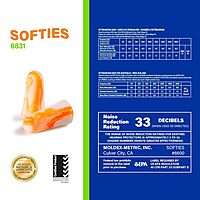 Moldex Softies® TouchFree EcoStation® Uncorded Disposable Foam Earplug Dispenser 6831, NRR 33dB