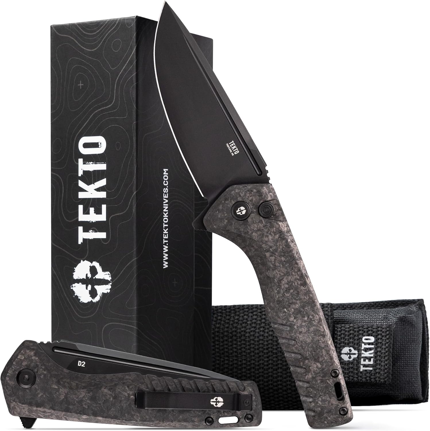 TEKTO F3 Charlie Button Lock Folding Knife