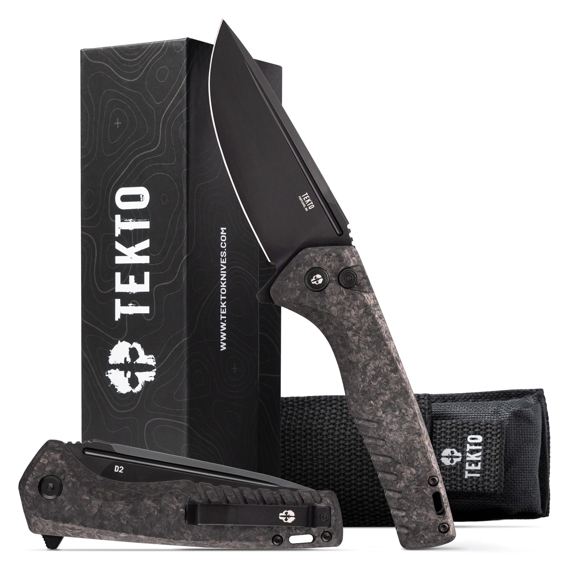 TEKTO F3 Charlie Button Lock Folding Knife