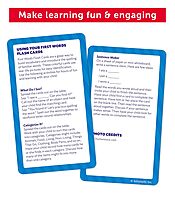 Scholastic First Words Flash Cards, 6-1/4inH x 3-5/16inW, Pre-K, Pack Of 56 Cards