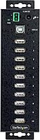 StarTech.com 10-Port Industrial USB 2.0 Hub, Rugged USB Hub withESD Level 4 Protection, DIN/Wall/Desk-Mountable USB-A Hub