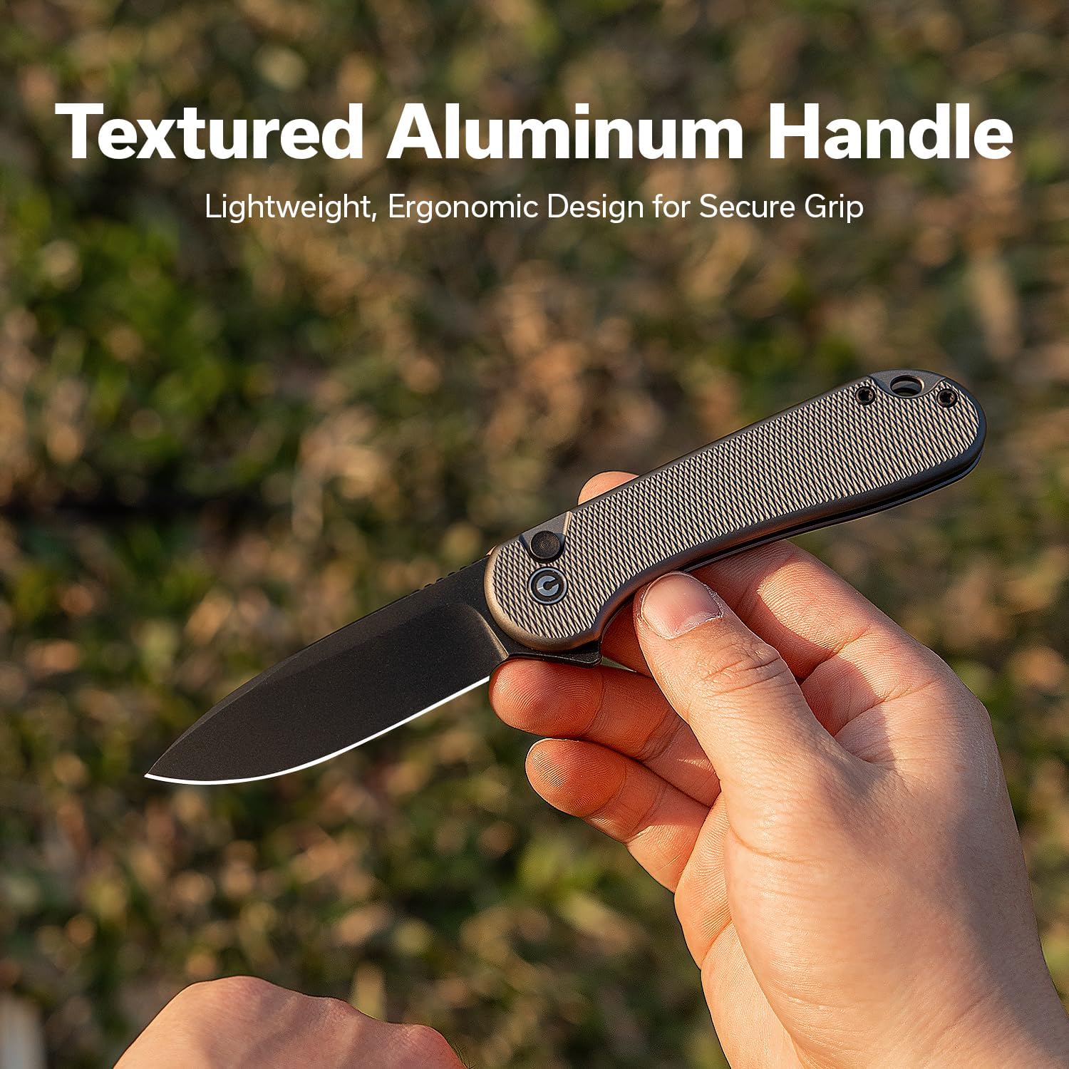 CIVIVI Elementum II Pocket Folding Knife 2.96in Blade Button Lock Deep-Carry Clip