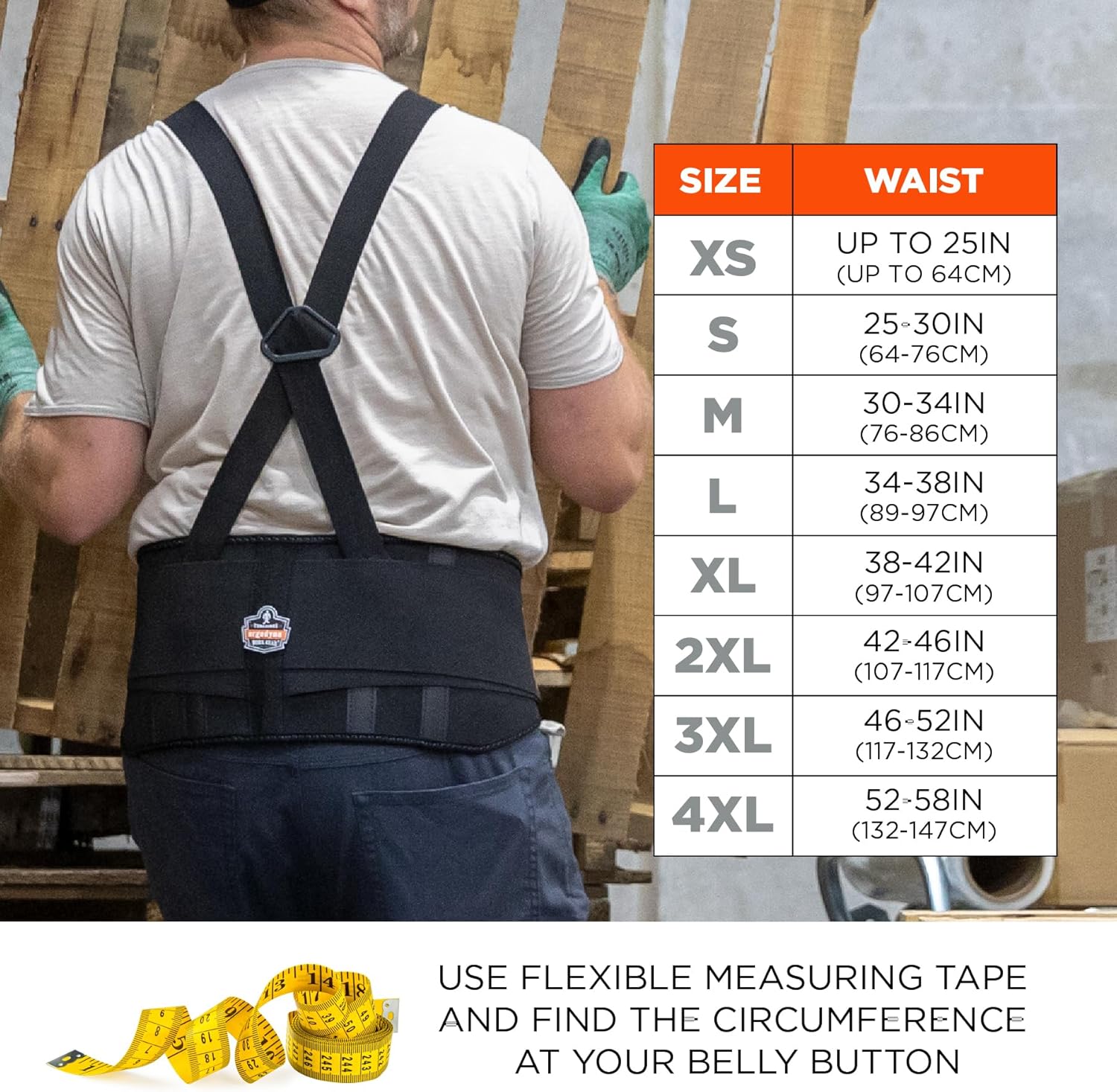 Ergodyne ProFlex 1625 Elastic Back Support Brace