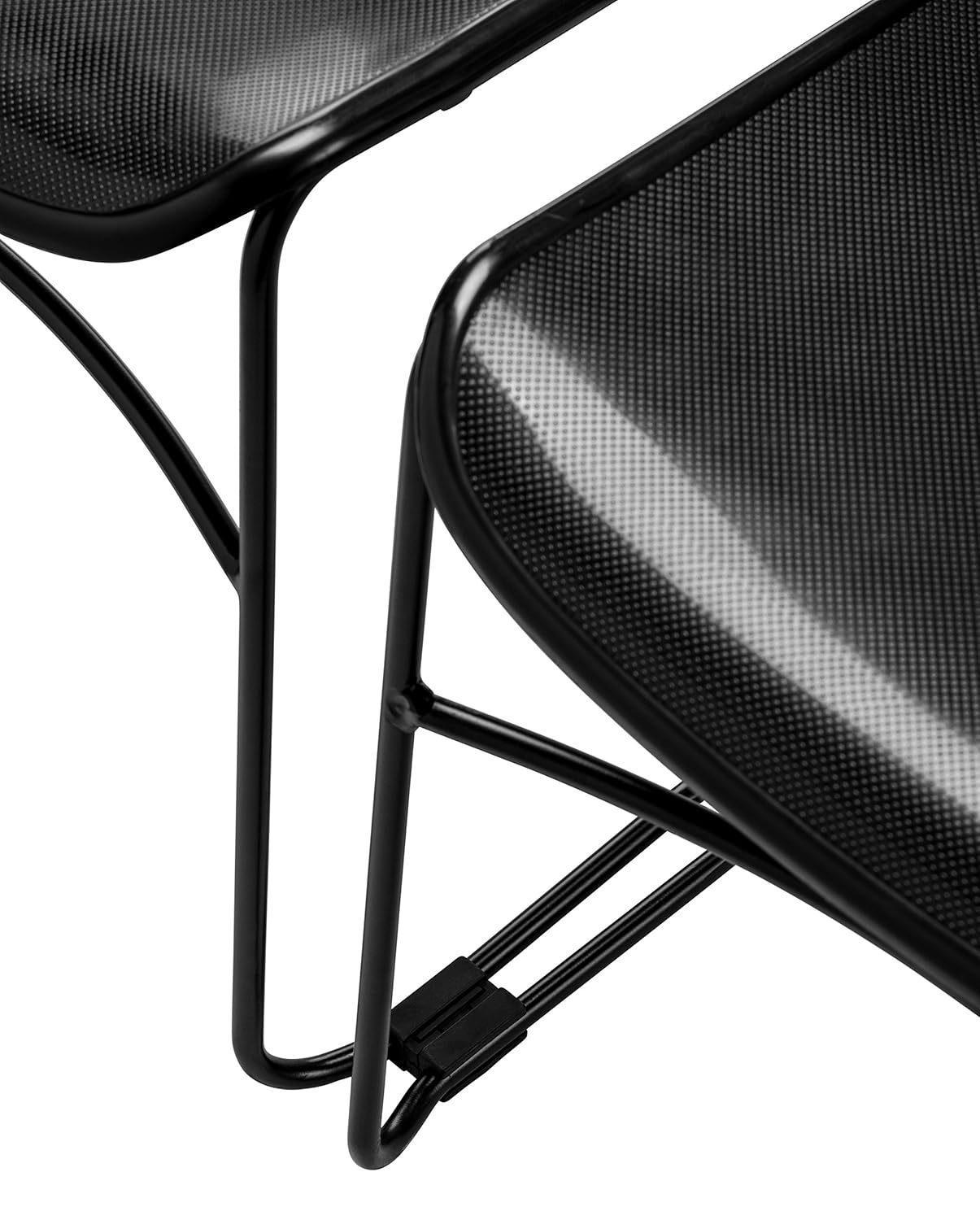 National Public Seating Commercialine® 850 Series Multi-Purpose Ultra Compact Stack Chair, Black