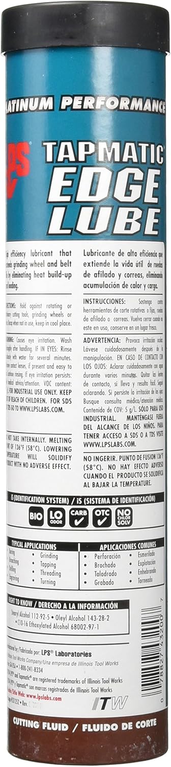 LPS 43200 Tapmatic Edge Lube Cutting Fluids,White ,13 oz(Pack of 10)