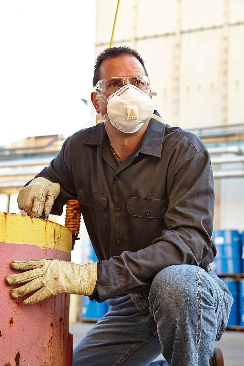 3M Personal Protective Equipment Particulate Disposable Respirator 8233, NIOSH APPROVED, Exhalation Valve, N100