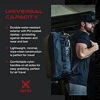 VERTX RLT Tactical Travel Duffel Bag Backpack, Tactigami-Compatible