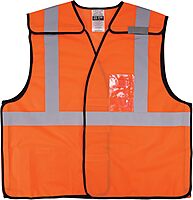 Ergodyne GloWear 8216BA ANSI High Visibility Breakaway Reflective Safety Vest with ID Badge Holder