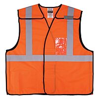 Ergodyne GloWear 8216BA ANSI High Visibility Breakaway Reflective Safety Vest with ID Badge Holder