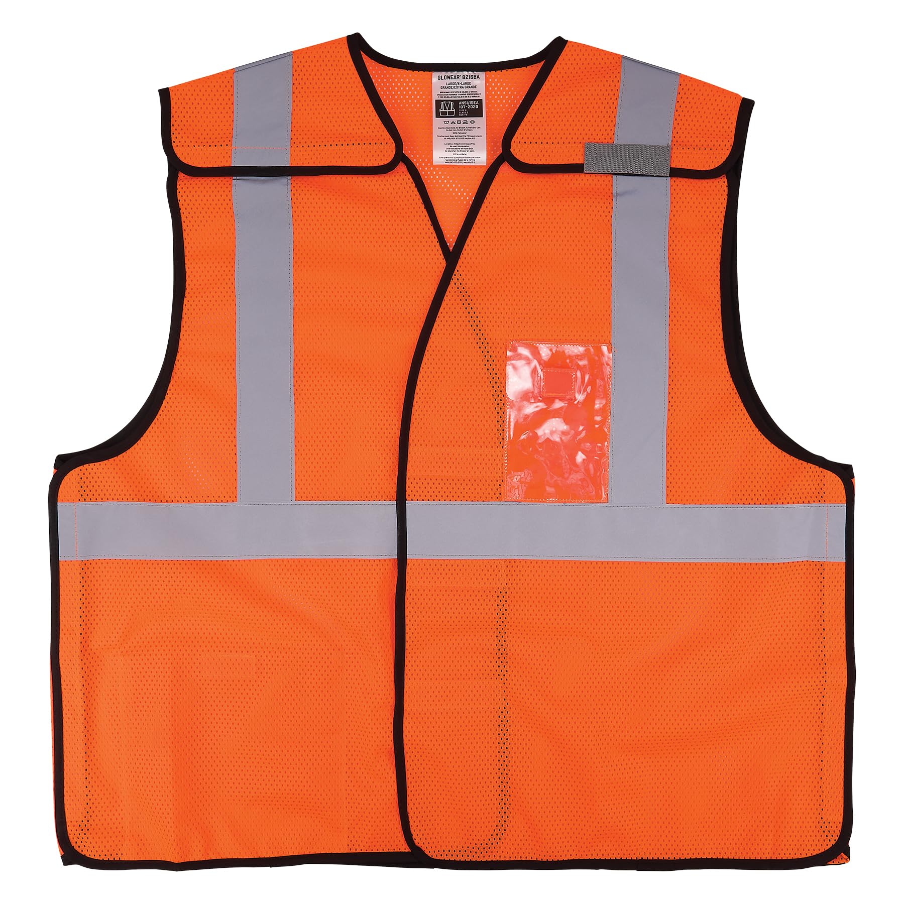 Ergodyne GloWear 8216BA ANSI High Visibility Breakaway Reflective Safety Vest with ID Badge Holder