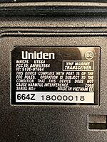 Uniden MHS75 Waterproof Handheld 2-Way VHF Marine Radio, Submersible