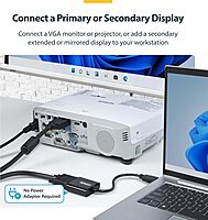 StarTech.com HDMI to VGA Adapter, Active Video Converter for Laptop/Desktop, 1920x1080 (1080p), HDMI Source to VGA Monitor