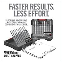 Real Avid Bore-Max Speed Brush Multi-Cal Pack - 10 Cleaning Brushes for Gun Cleaning