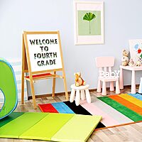 BARKER CREEK Letter Pop-Outs, 4" Multicolor Designer Letters for Bulletin Boards, Posters and Displays