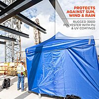 Ergodyne SHAX 6096 Pop-Up Tent Sidewall with Zipper, Fits 10ft x 10ft