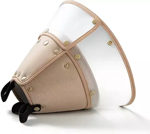 Fuz Bigaza - Collar de cono suave para perros grandes, medianos y pequeños después de la cirugía, collar electrónico ajustable para recuperación de mascotas, collar isabelino para perros y gatos,
