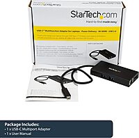 StarTech.com USB-C Multiport Adapter with Power Delivery