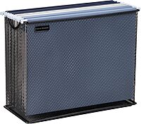 Mind Reader Vertical File Storage, Desktop Organizer, Hanging Files, Office, Metal Mesh, 12.25"L x 5.5"W x 10"H