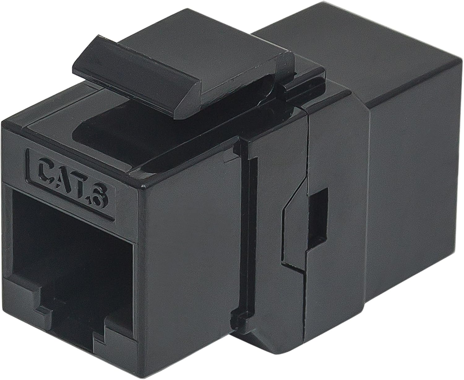 Intellinet Cat6 Inline Coupler, Keystone Type - Network coupler - RJ-45 (F) to RJ-45 (F) - CAT 6 - black