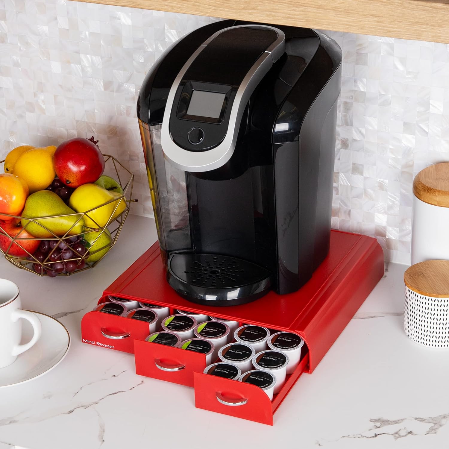 MIND READER Single Serve Coffee Pod Organizer - Countertop Drawer