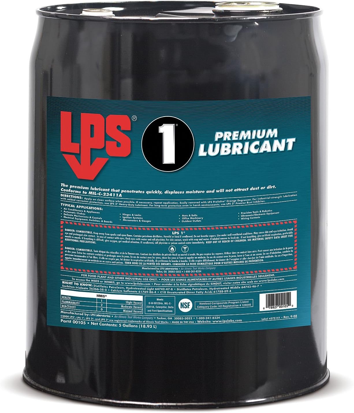 LPS 1 Premium Lubricants Model Code: AD - Price is for 1 PAL, 5GAL/PAL (part# 00105)
