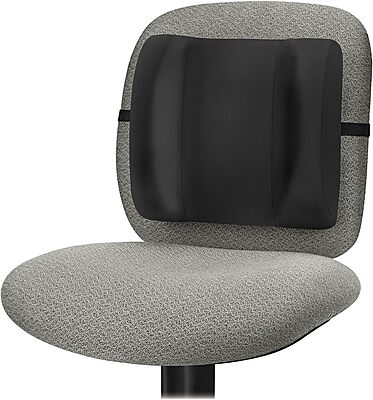 Fellowes High-Profile Backrest, 12inH x 13inW x 4inD, Black