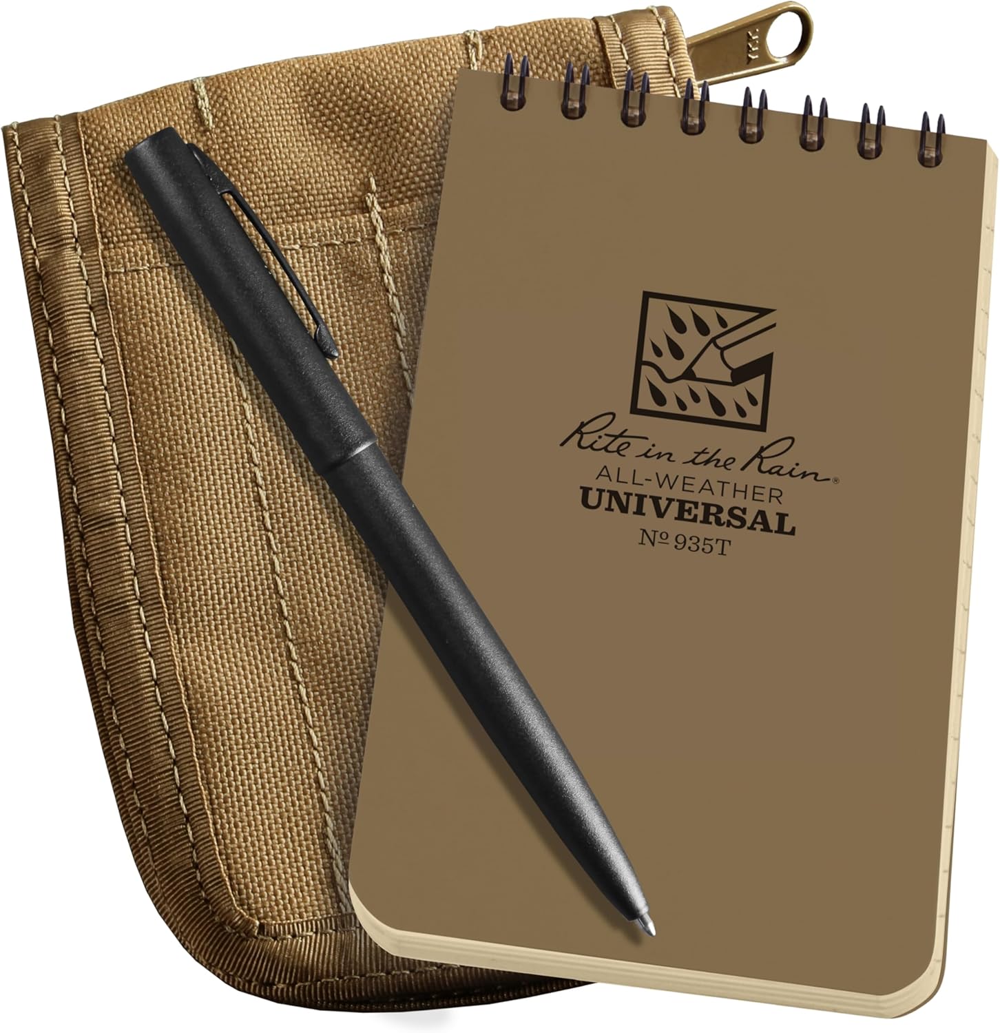 Rite in the Rain Weatherproof Top-Spiral Notebook Kit with CORDURA Cover and All-Weather Pen