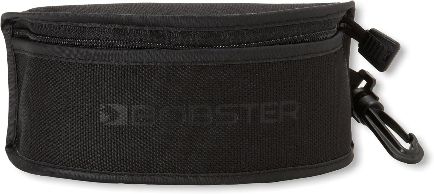 Bobster Raptor 2 Interchangeable Sunglasses, Black Frame/3 Lenses (Smoked, Amber and Clear)
