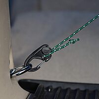 Nite Ize NCJ-25-2R3 CamJam Tie Down Rope Tightener with Carabiner Clip, 2-pack With Cord, Black, 2 Count