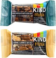 KIND Minis Dark Chocolate Nuts & Sea Salt and Caramel Almond & Sea Salt Variety, 0.7 oz, 32 Count