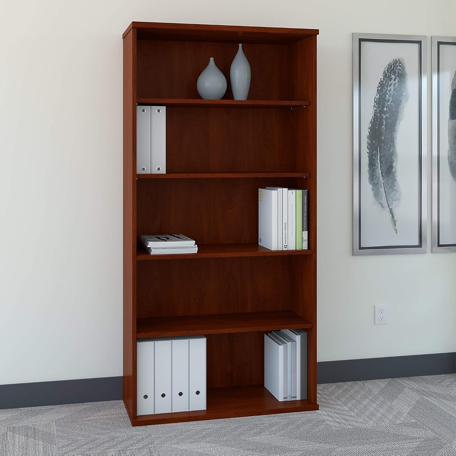Bush Business Furniture Series C 36W Tall 5 Shelf Bookcase