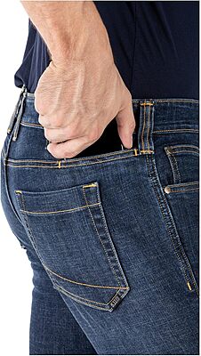 5.11 Tactical Men's Defender-Flex Slim Jeans, Fitted Waistband, 7 Pockets, Style 74465