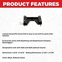 Scotty #1010 Mounting Bracket for Model 1050 & 1060 Scotty Downriggers