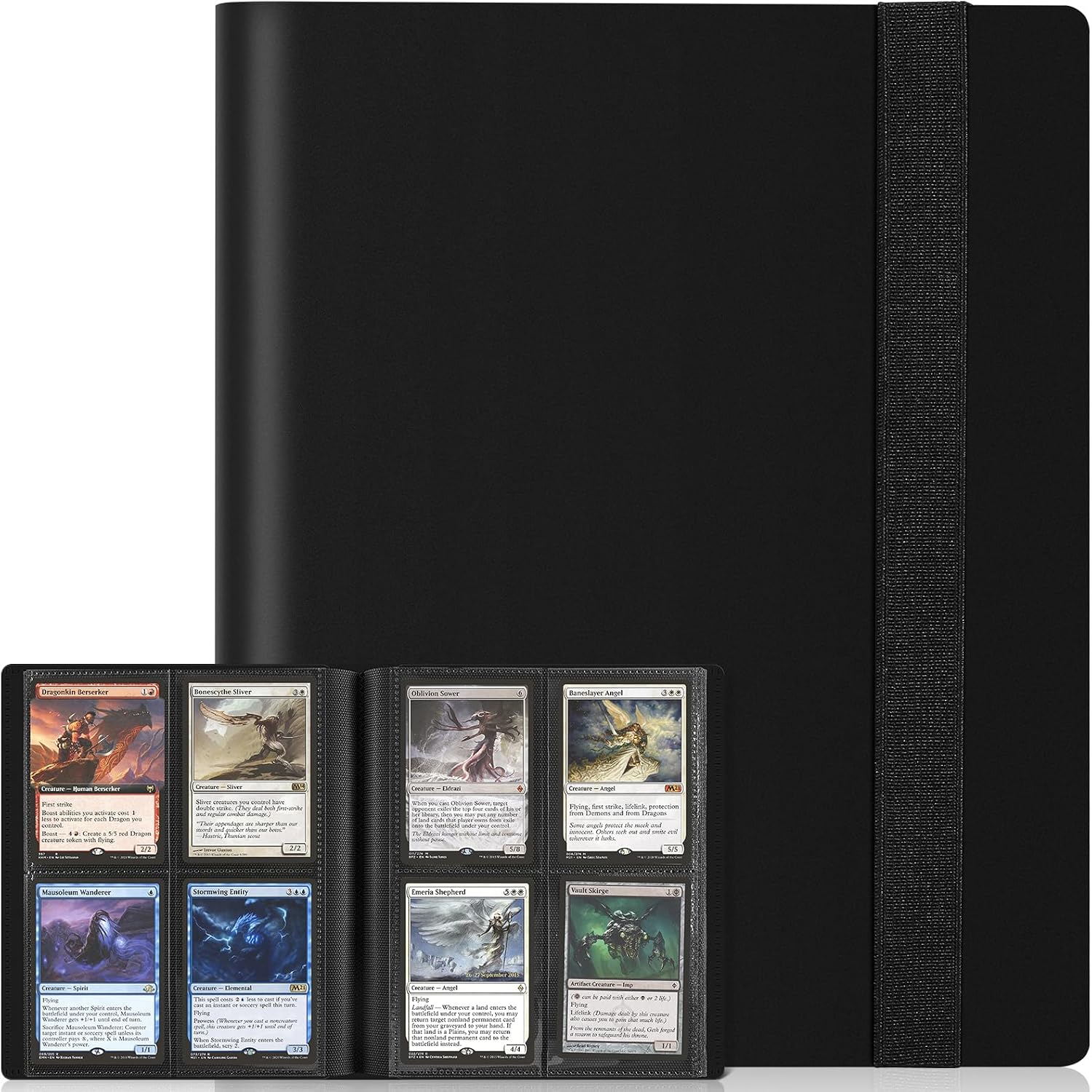 Mini 4-Pocket Card Binder - 160 Sleeves - Black