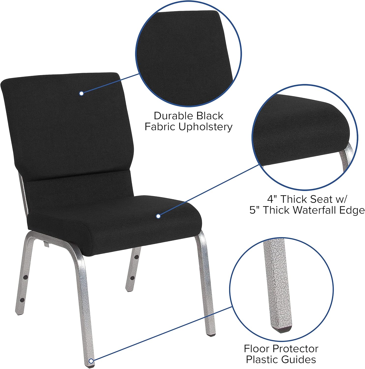 Flash Furniture HERCULES Series 18.5in Stacking Church Chair