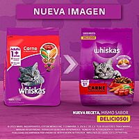 Whiskas - Whiskas Whiskas alimento para Gatos Adultos Sabor Carne Receta Orginal 9Kg Violeta