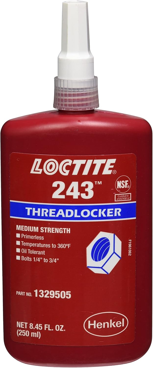 Loctite 243 Threadlocker 250 mL - Medium Strength (Blue)