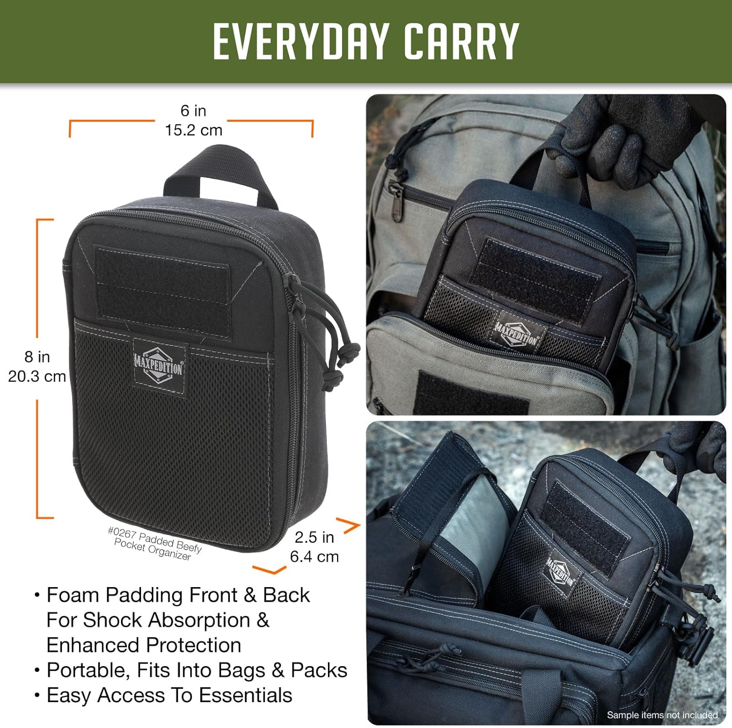 MAXPEDITION Padded Beefy Pocket Organizer EDC Pouch