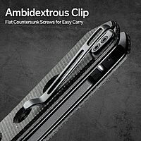 CIVIVI Vision FG Pocket Knife for EDC, Superlock Folding Knife with 3.54" Reverse Tanto Nitro-V Blade Micarta Handle, Ideal Gift for Men Women C22036-3 Dark Green