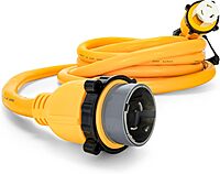 Camco PowerGrip 50 Amp Marine Power Extension Cord with Locking Adapters