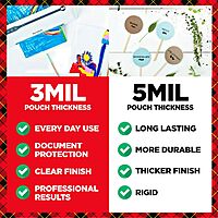 SCOTCH Thermal Laminating Pouches, 5 mil, Clear