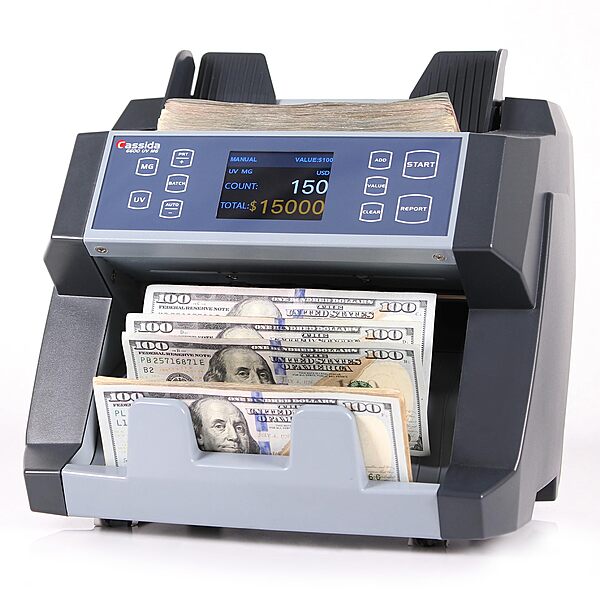 Cassida 6600 UV/MG – USA Business Grade Money Counter with UV/MG/IR Counterfeit Detection