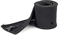 StarTech.com 40" (1m) Neoprene Cable Management Sleeve with Zipper & Buckle - 1.2" (3cm) Diameter - Computer/PC Power/Network/AV Cord Cover/Manager - Flexible Cable Organizer Wrap - Black